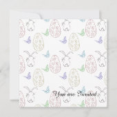 Bunnies und Eier Einladung (Vorderseite)