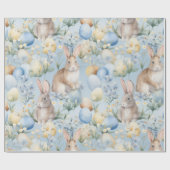 Bunnies und Eiergarten Geschenkpapier (Flach)