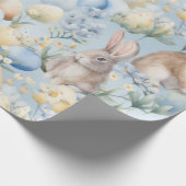 Bunnies und Eiergarten Geschenkpapier (Ecke)