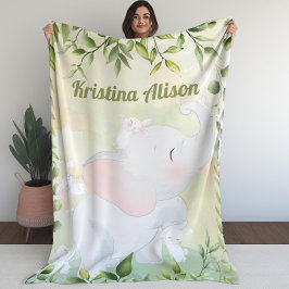 Bunnies und Elefantenblanket Fleecedecke