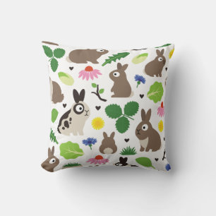 Bunnies und ihre Leckereien Kissen