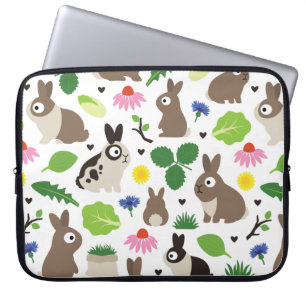 Bunnies und ihre Leckereien Laptopschutzhülle
