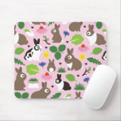 Bunnies und ihre Leckereien Mousepad (Mit Mouse)