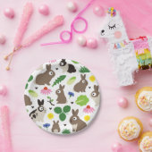 Bunnies und ihre Leckereien Pappteller (Party)