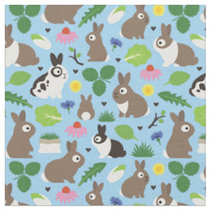 Bunnies und ihre Leckereien Stoff