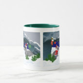 Bunnies unter der Mistletoe-Tasse Tasse (Zentrum)
