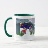 Bunnies unter der Mistletoe-Tasse Tasse (Links)