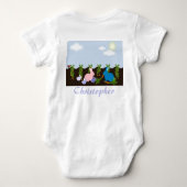 Bunnies vor Ort Baby Strampler (Rückseite)