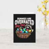 Bunnies werden übertrieben Bleibe Feral Funny Oast Karte (Gelbe Blume)