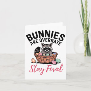 Bunnies werden übertrieben Bleibe Feral Funny Oast Karte