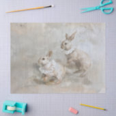 Bunnies - Zierpapier für Ölgemälde Seidenpapier (Basteln)