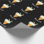 Bunnilla Cone Funny Bunny Vanilla Dark BG Geschenkpapier (Ecke)