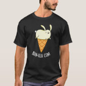 Bunnilla Cone Funny Bunny Vanilla Dark BG T-Shirt (Vorderseite)