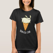 Bunnilla Cone Funny Bunny Vanilla Dark BG T-Shirt (Vorderseite)