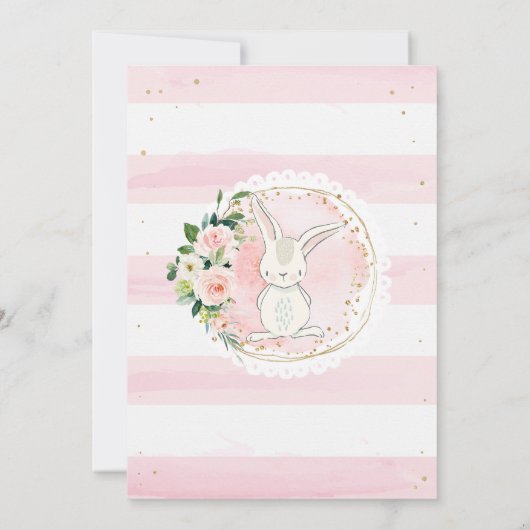 Bunny 1. Geburtstag Einladung (Rückseite)