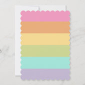 Bunny 1. Geburtstag Einladungen Mädchen (Rückseite)