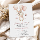 Bunny 1st Birthday Invitation Einladung