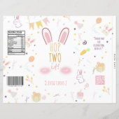 Bunny 2 Geburtstag Chip Beutel Osterkaninchen Pink (Vorderseite)