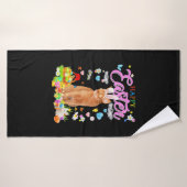 Bunny Abyssinian Cat Happy Oaster Badehandtuch (Badehandtuch)