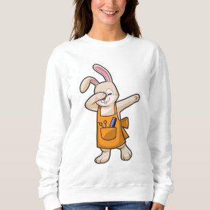 Bunny als Friseur mit Comb & Schere Sweatshirt