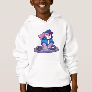 Bunny als Musiker mit Mixer Hoodie