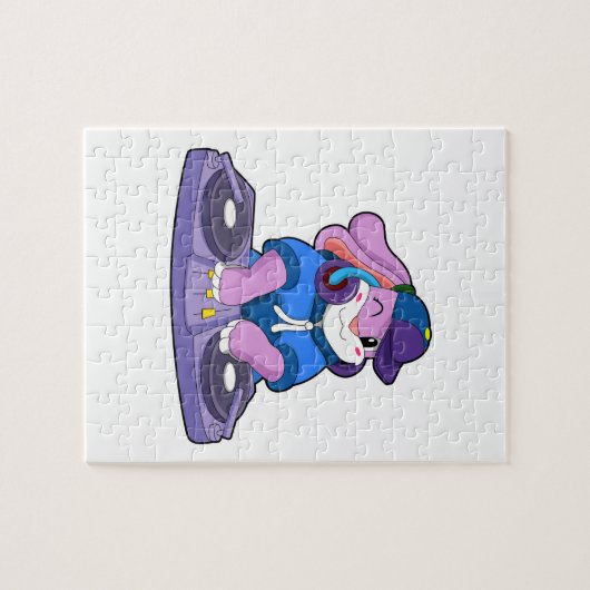 Bunny als Musiker mit Mixer Puzzle (Horizontal)