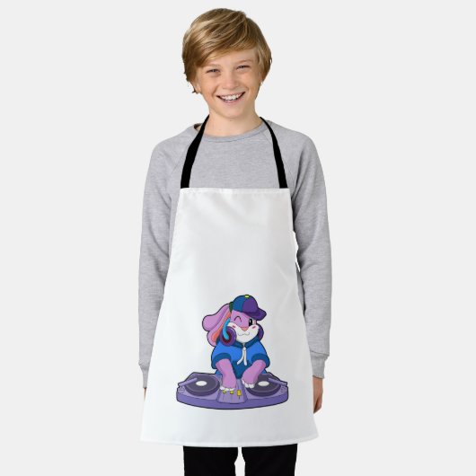 Bunny als Musiker mit Mixer Schürze (Getragen)