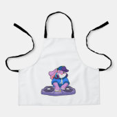 Bunny als Musiker mit Mixer Schürze (Vorderseite)