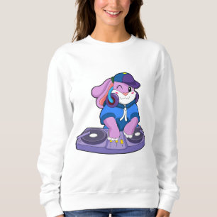 Bunny als Musiker mit Mixer Sweatshirt