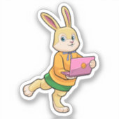 Bunny als Sekretär für Laptop Aufkleber (Vorderseite)