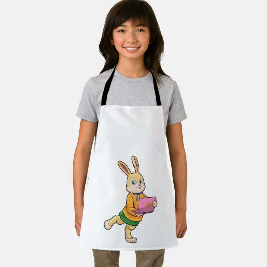 Bunny als Sekretär für Laptop Schürze (Insitu)