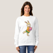 Bunny als Sekretär für Laptop Sweatshirt (Vorne ganz)