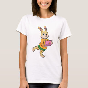 Bunny als Sekretär für Laptop T-Shirt