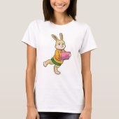 Bunny als Sekretär für Laptop T-Shirt (Vorderseite)