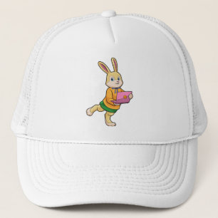 Bunny als Sekretär für Laptop Truckerkappe