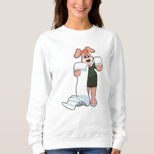 Bunny als Sekretär für Papier Sweatshirt