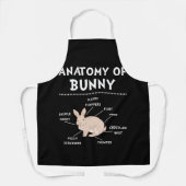 Bunny Anatomy Rabbit Lover Sonnige Mama Schürze (Vorderseite)