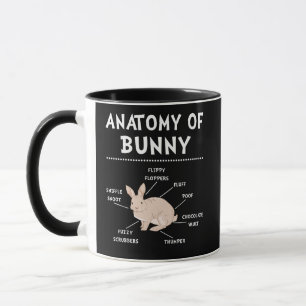 Bunny Anatomy Rabbit Lover Sonnige Mama Tasse