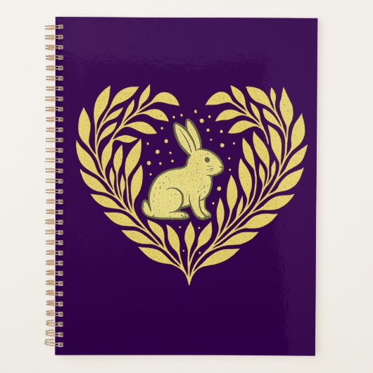 "Bunny and Boughs" Planner Planer (Vorderseite)
