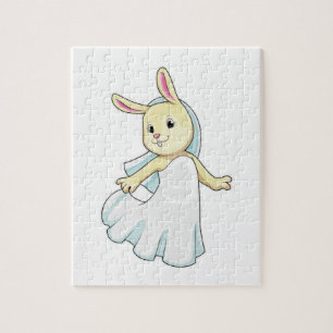 Bunny as Bride with Veil Puzzle