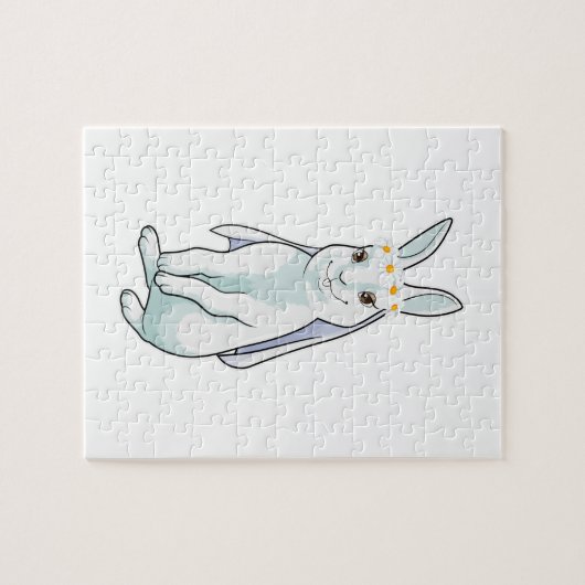 Bunny as Bride with Wreath of Blume Puzzle (Horizontal)