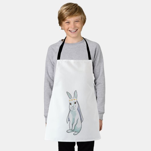 Bunny as Bride with Wreath of Blume Schürze (Getragen)