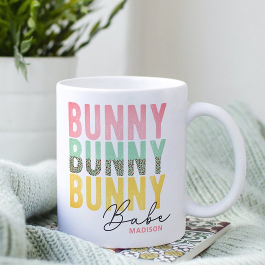 Bunny Babe Niedlich Modernes Girl Osterfest Person Kaffeetasse