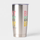 Bunny Babe Niedlich Modernes Girl Osterfest Person Thermobecher (Links)