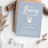 Bunny Baby Boy Dusche Niedlich Light Blue Einladung