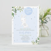 Bunny Baby Dusche Einladung Sonnen-Special (Stehend Vorderseite)