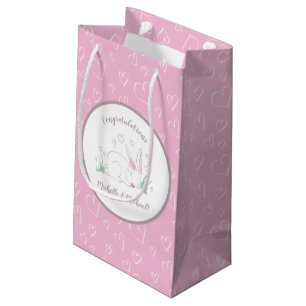 Bunny Baby Dusche Spring Pink Girl Kleine Geschenktüte