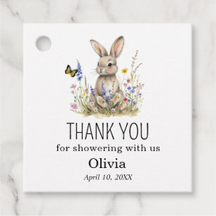 Bunny Baby Dusche Vielen Dank für die Tags Geschenkanhänger