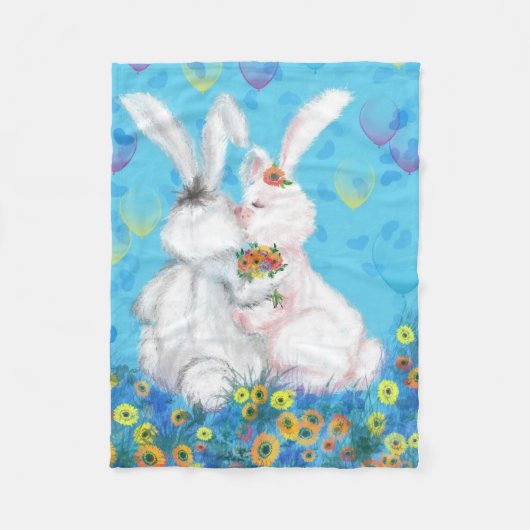 Bunny Baby Fleece Blanket (Vorderseite)