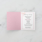 Bunny Baby Girl Dusche Einladung (Innenseite)